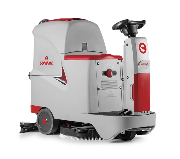 Capacità serbatoio soluzione: 65 l
Consigliata per spazi fino a: 4500 m2
Autonomia batterie fino a: 3 h