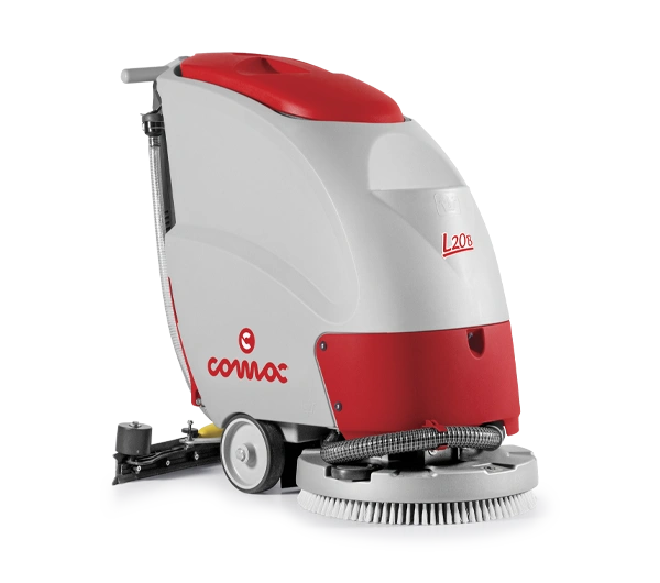 Capacità serbatoio soluzione: 40 l
Consigliata per spazi fino a: 1.800 m2
Autonomia batterie fino a: 3 h