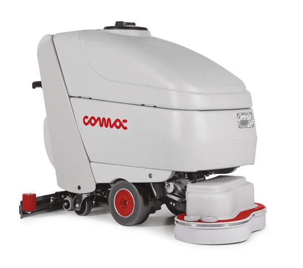 Capacità serbatoio soluzione: 75-105 l
Consigliata per spazi fino a: 6.500 m2
Autonomia batterie fino a: 4,5 h